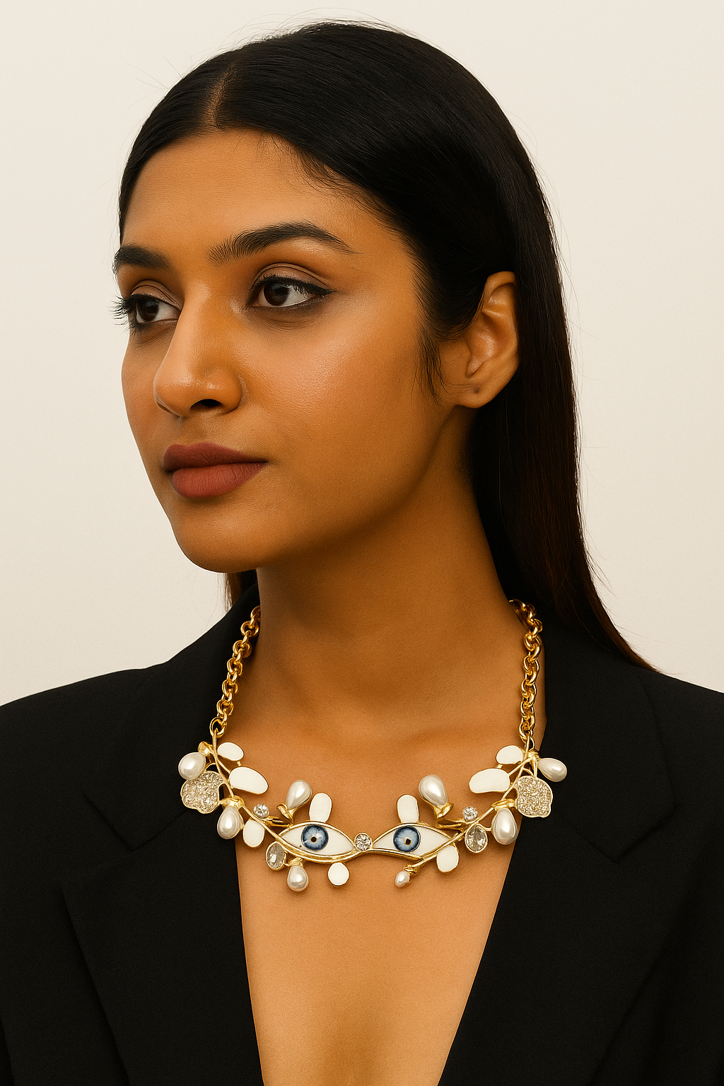 Mystic Gaze Pearl Necklace