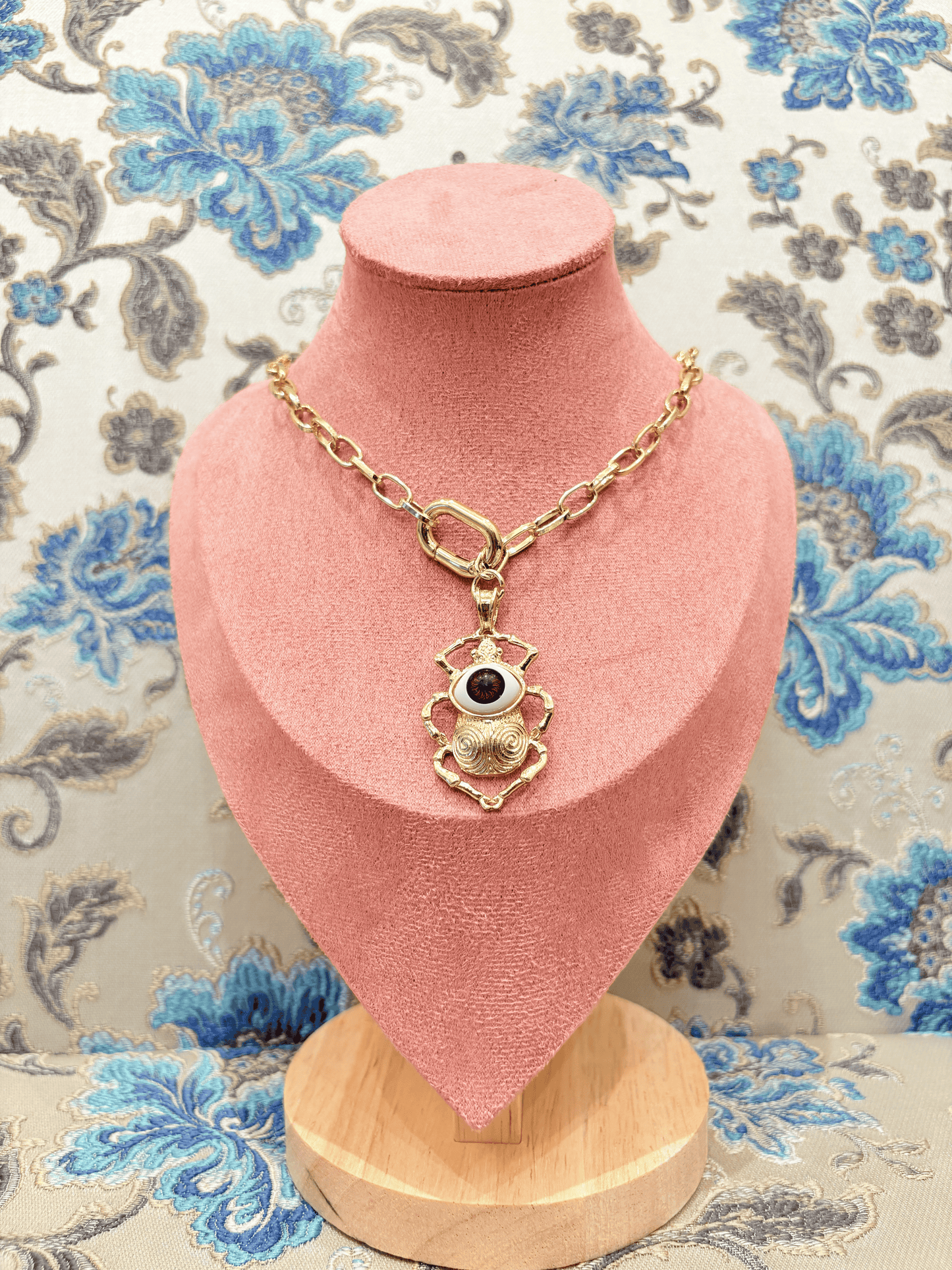 "Eye of the Scarab" Statement Necklace