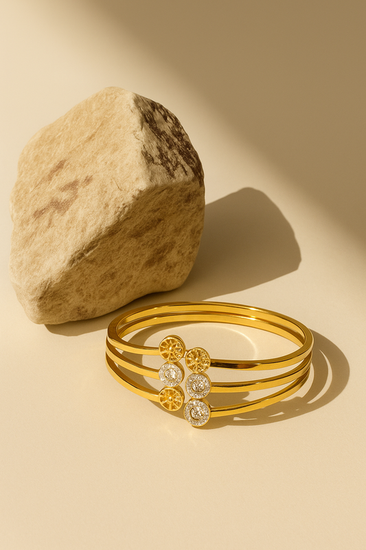Eterna Flora Gold Cuff 🌸✨
